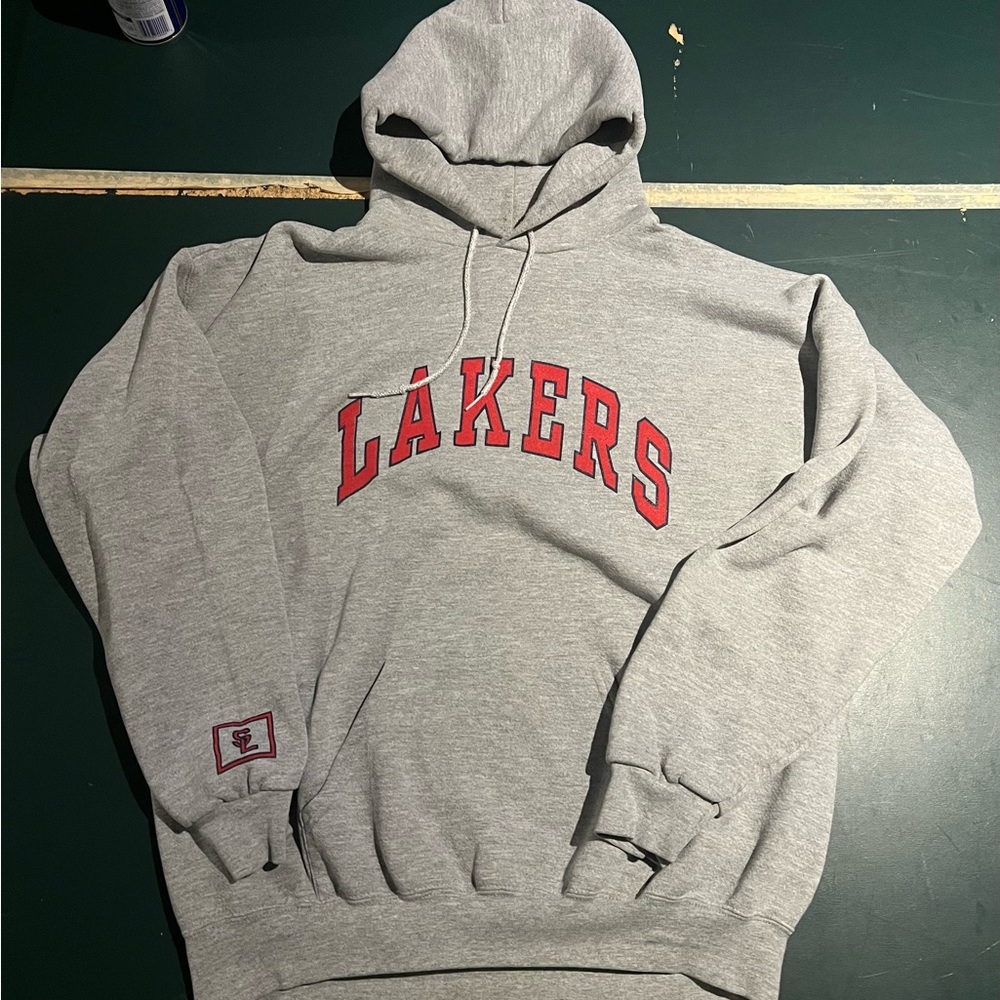 Vintage Gray Lee College Hoodie